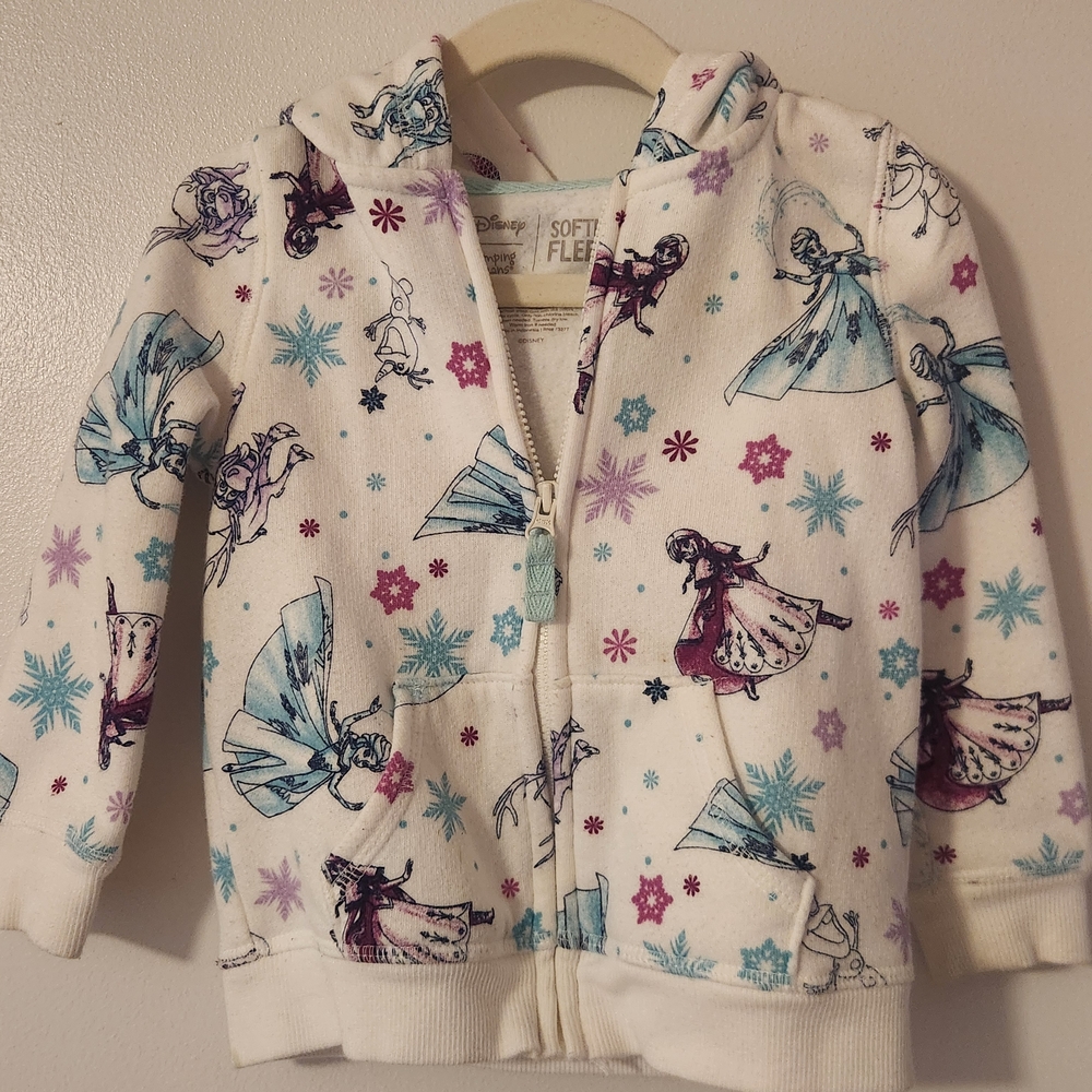 Disney Frozen Kids Hoodie - White and Purple